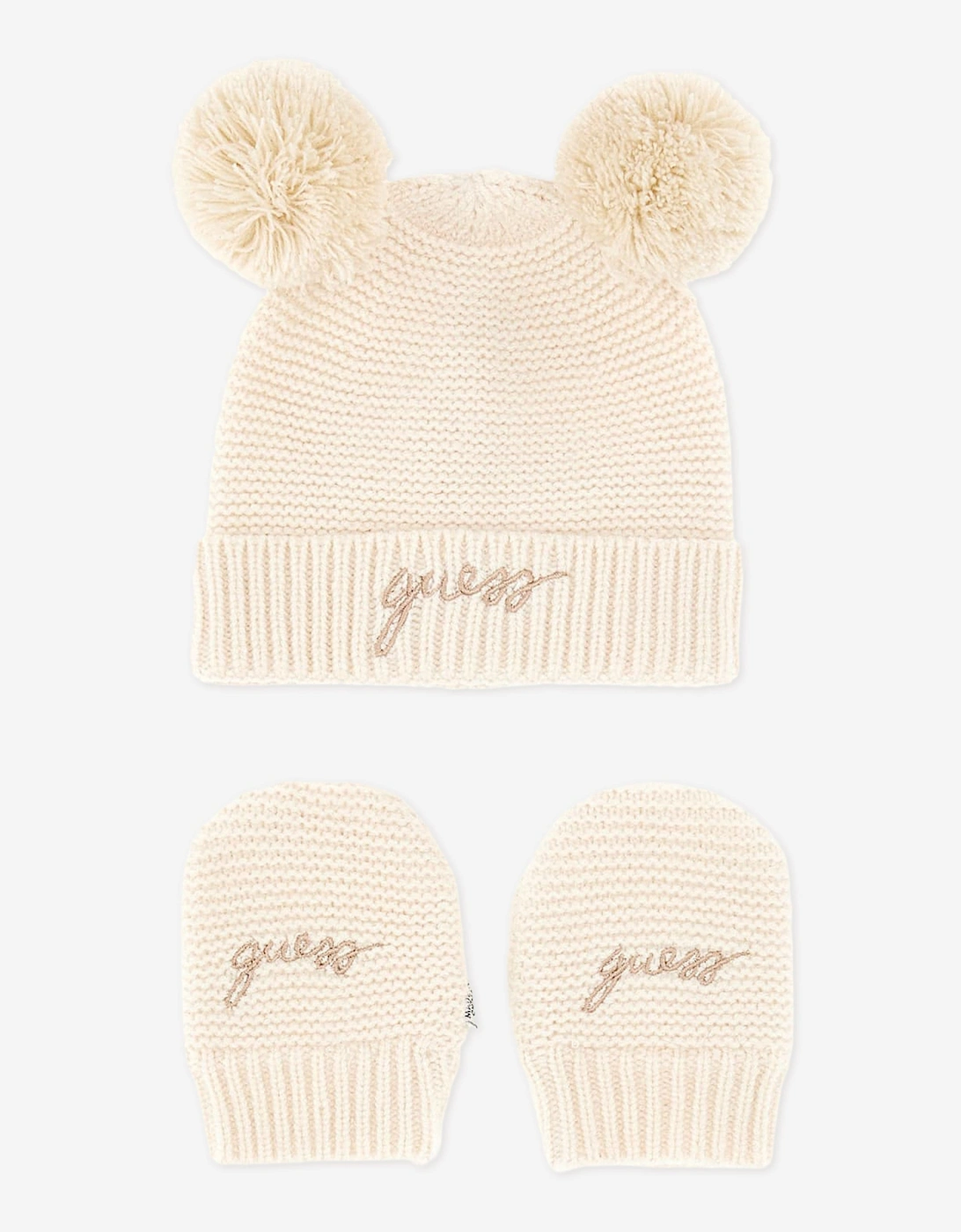 Baby Hat and Mittens Set in Brown, 5 of 4