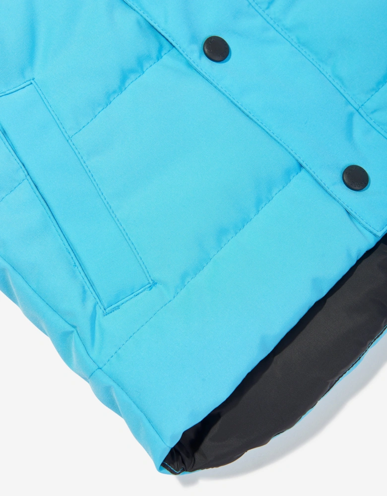 Kids Down Padded Vanier Gilet in Blue