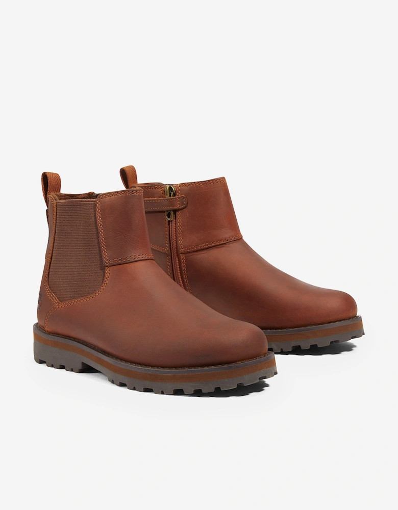 Kids Courma Mid Chelsea Boots in Brown