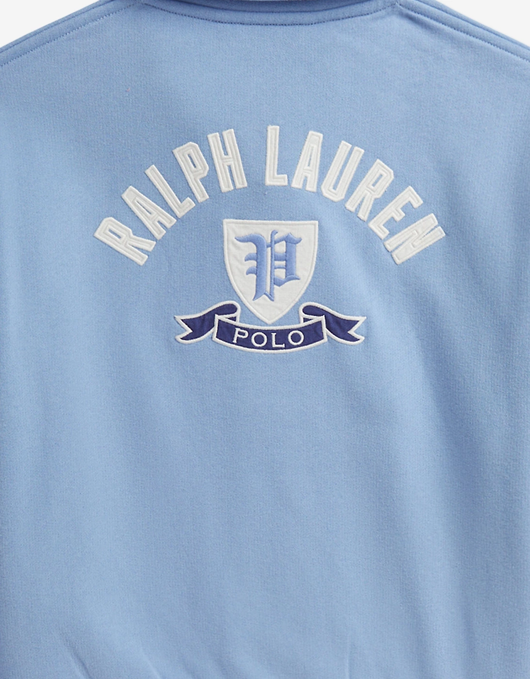 Girls Collared Varsity Jacket in Blue