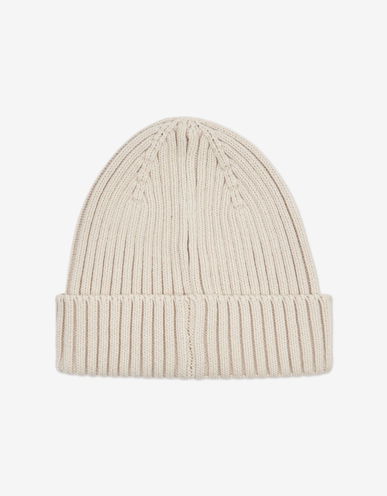 Boys NB Tab Beanie Hat in Beige