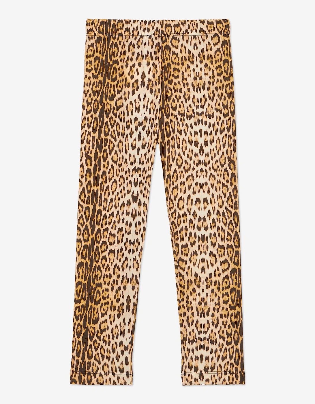 Girls Branded Leggings in Brown