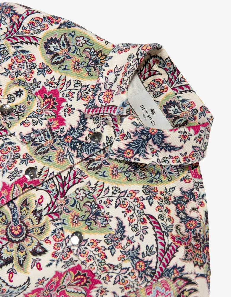 Girls Floral Paisley Jacket in Multicolour