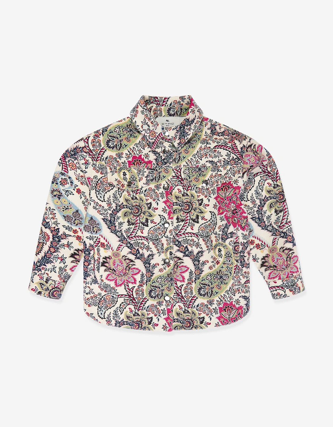 Girls Floral Paisley Jacket in Multicolour, 5 of 4