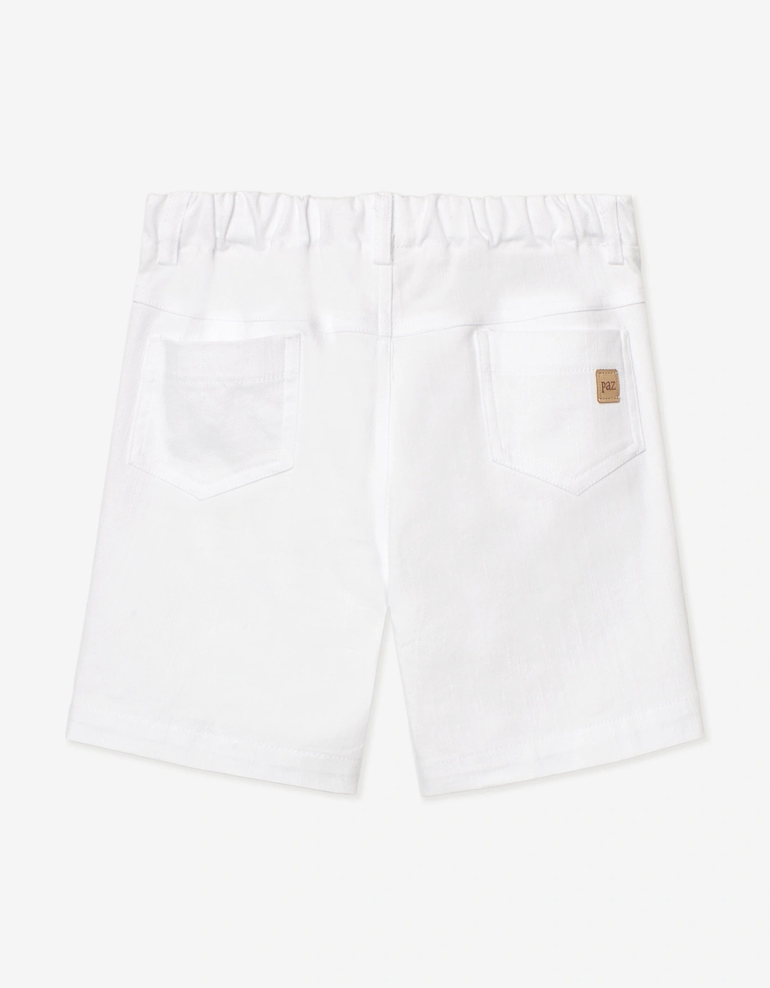 Boys Cotton Shorts in White
