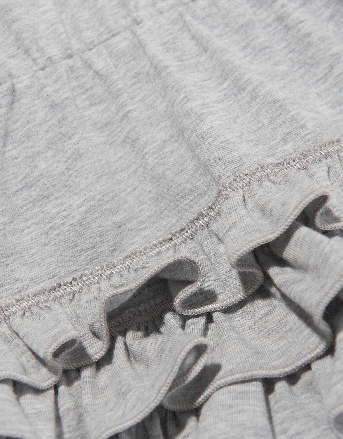 Enfant Baby Girls Frilly T-Shirt Dress in Grey
