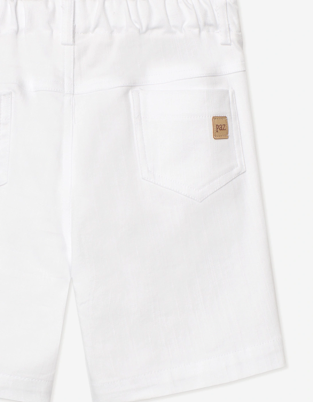 Boys Cotton Shorts in White