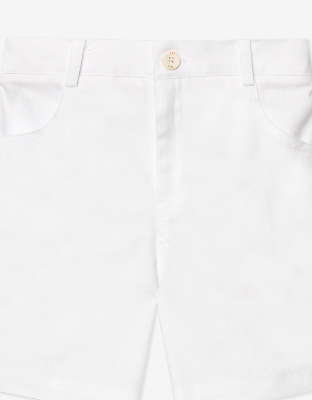 Boys Cotton Shorts in White