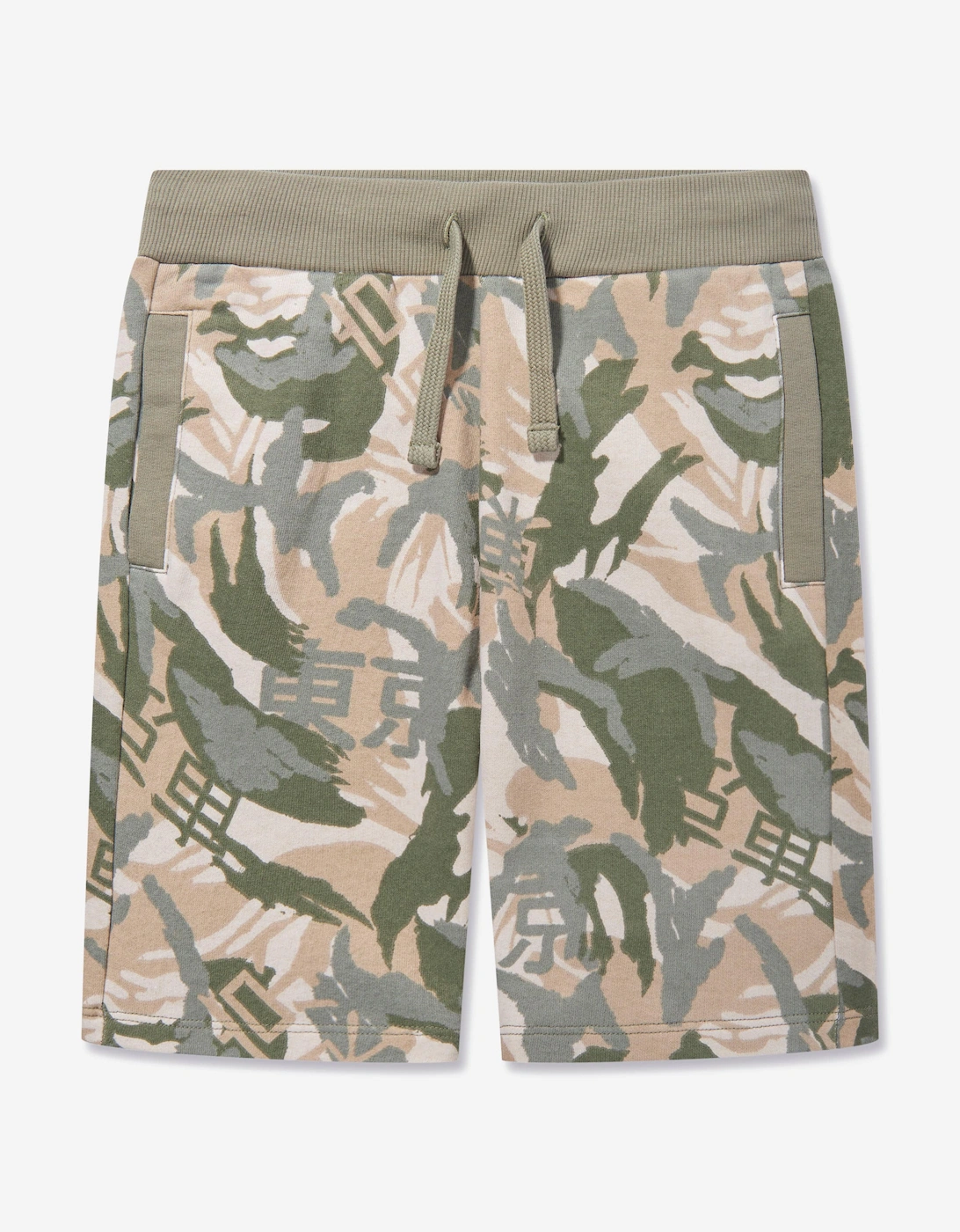 Boys Desert Print Shorts in Green