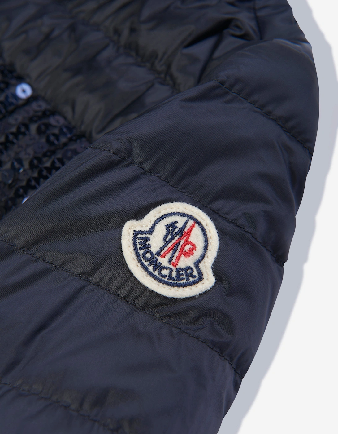 Enfant Girls Down Padded Palans Jacket in Navy