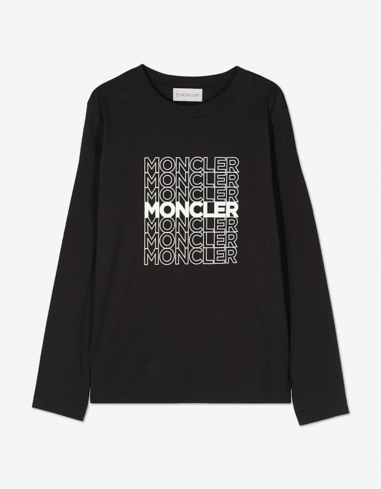 Enfant Boys Long Sleeve T-Shirt in Black
