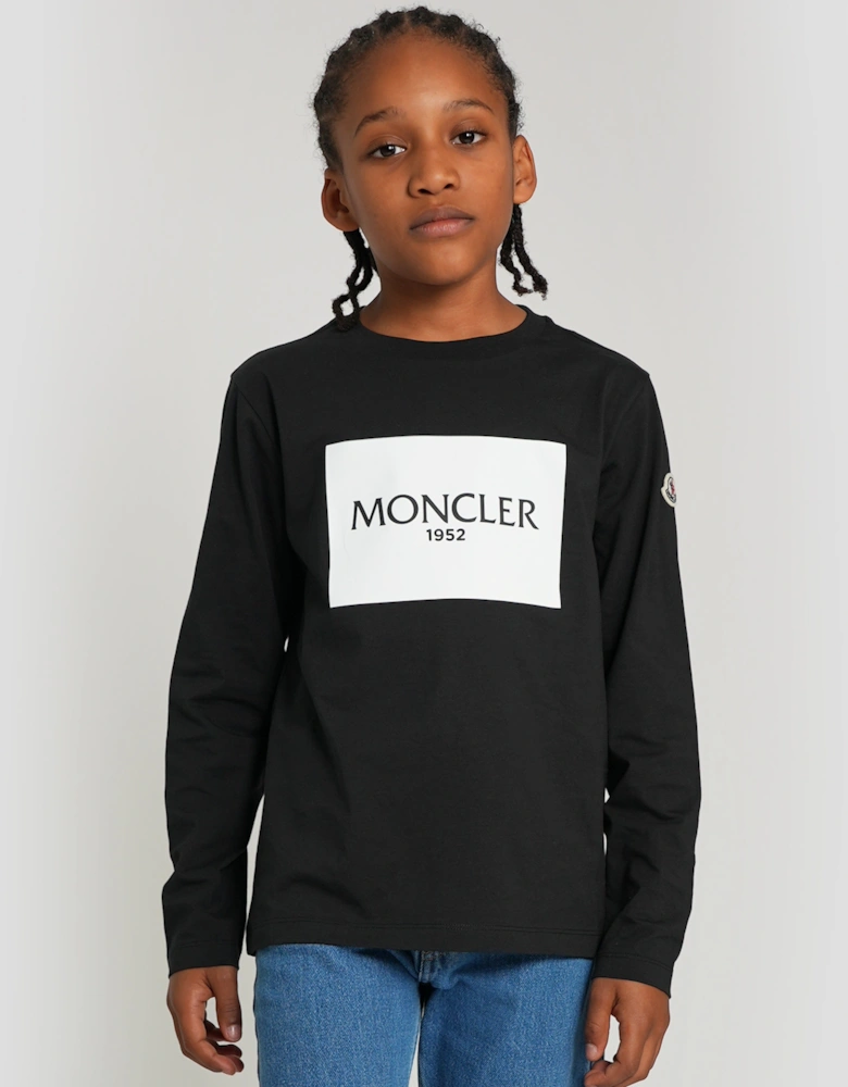Enfant Boys Long Sleeve T-Shirt in Black