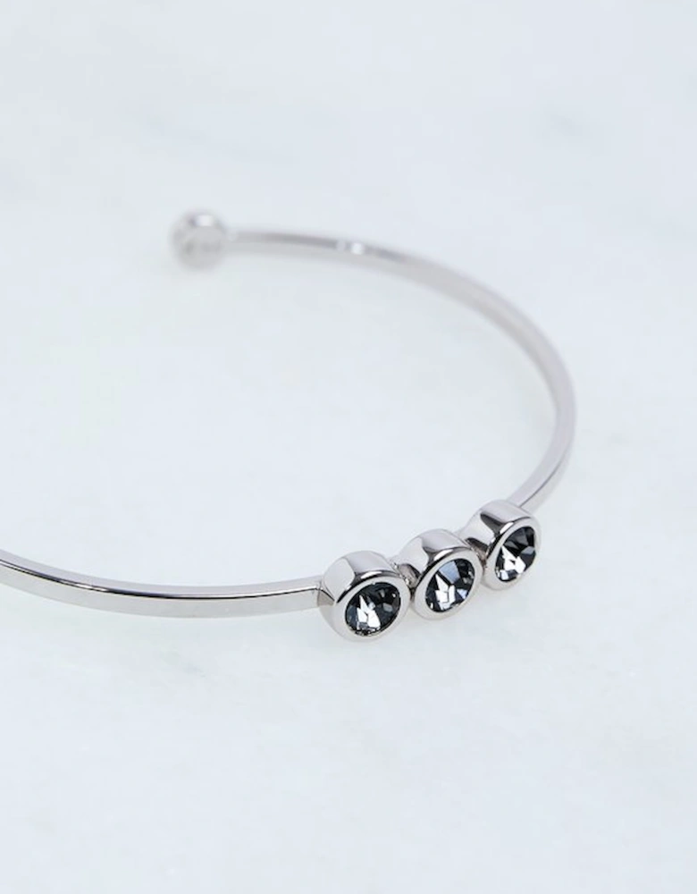 Hand Set European Crystal Trio Cuff