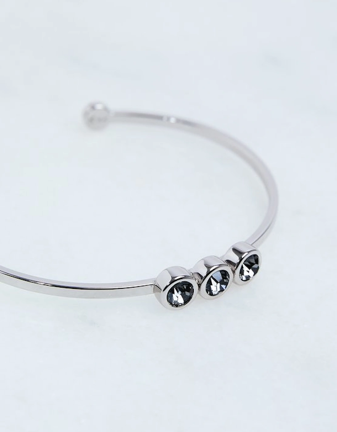 Hand Set European Crystal Trio Cuff