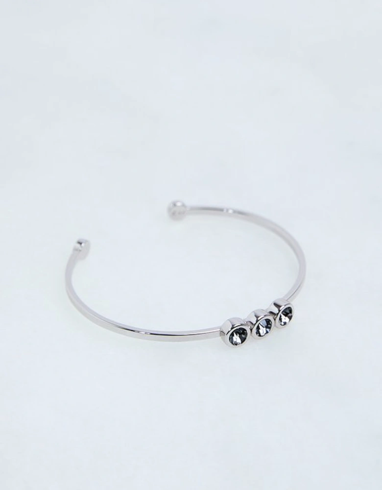 Hand Set European Crystal Trio Cuff