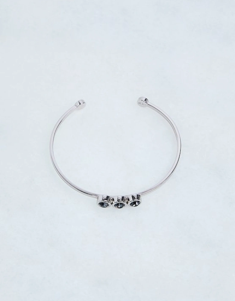 Hand Set European Crystal Trio Cuff