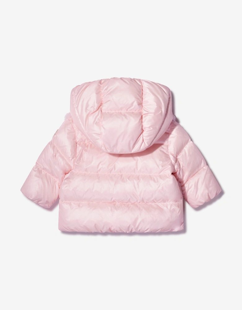 Enfant Baby Girls Down Padded Natas Jacket in Pink