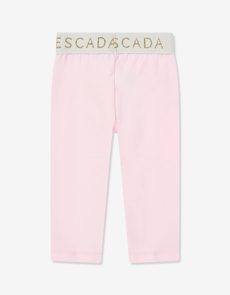Baby Girls Logo Leggings in Pink