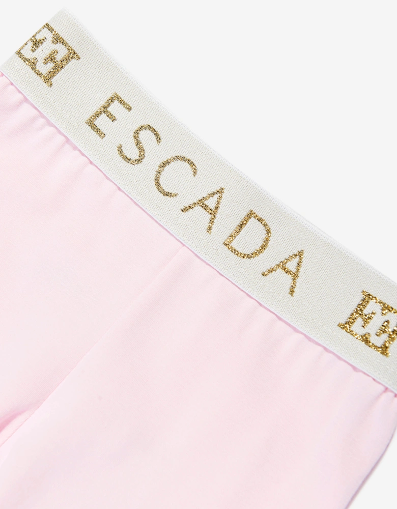 Baby Girls Logo Leggings in Pink