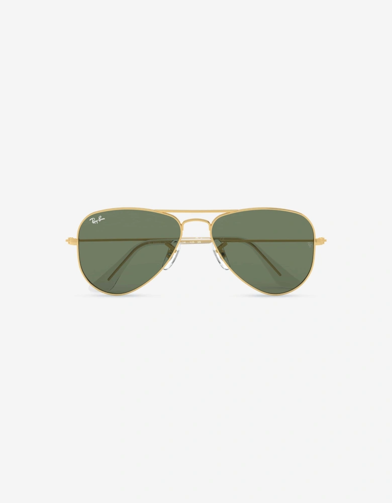 Kids Aviator Sunglasses in Gold
