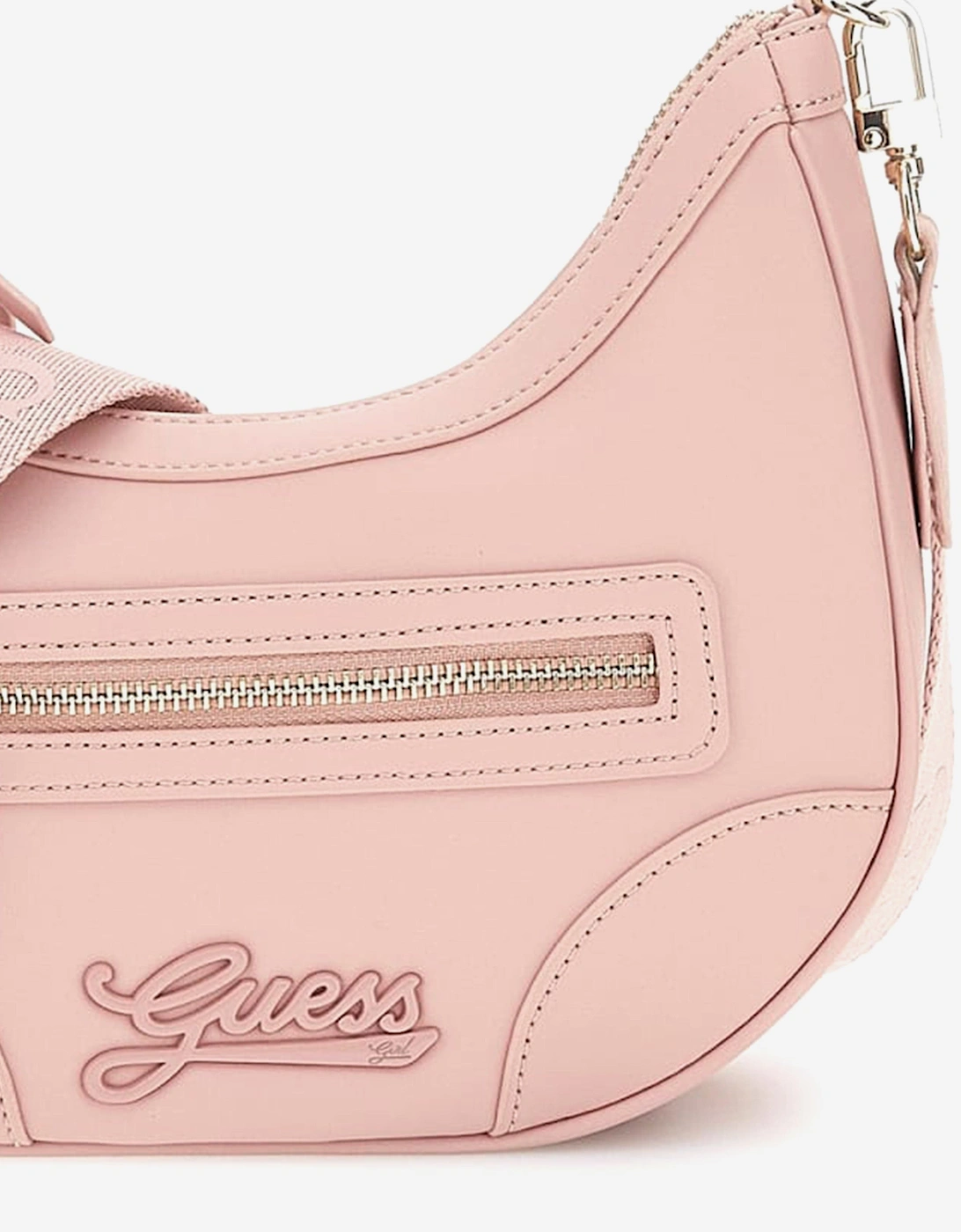 Girls Logo Shoulder Bag in Pink (23cm)