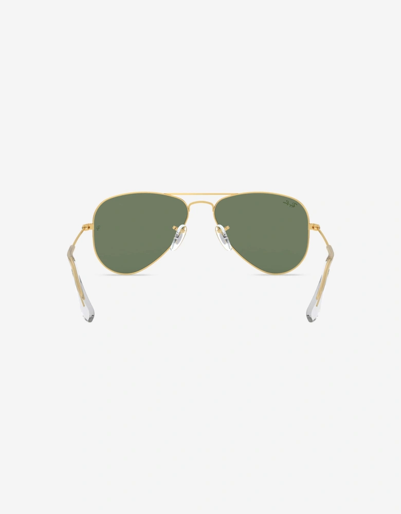 Kids Aviator Sunglasses in Gold