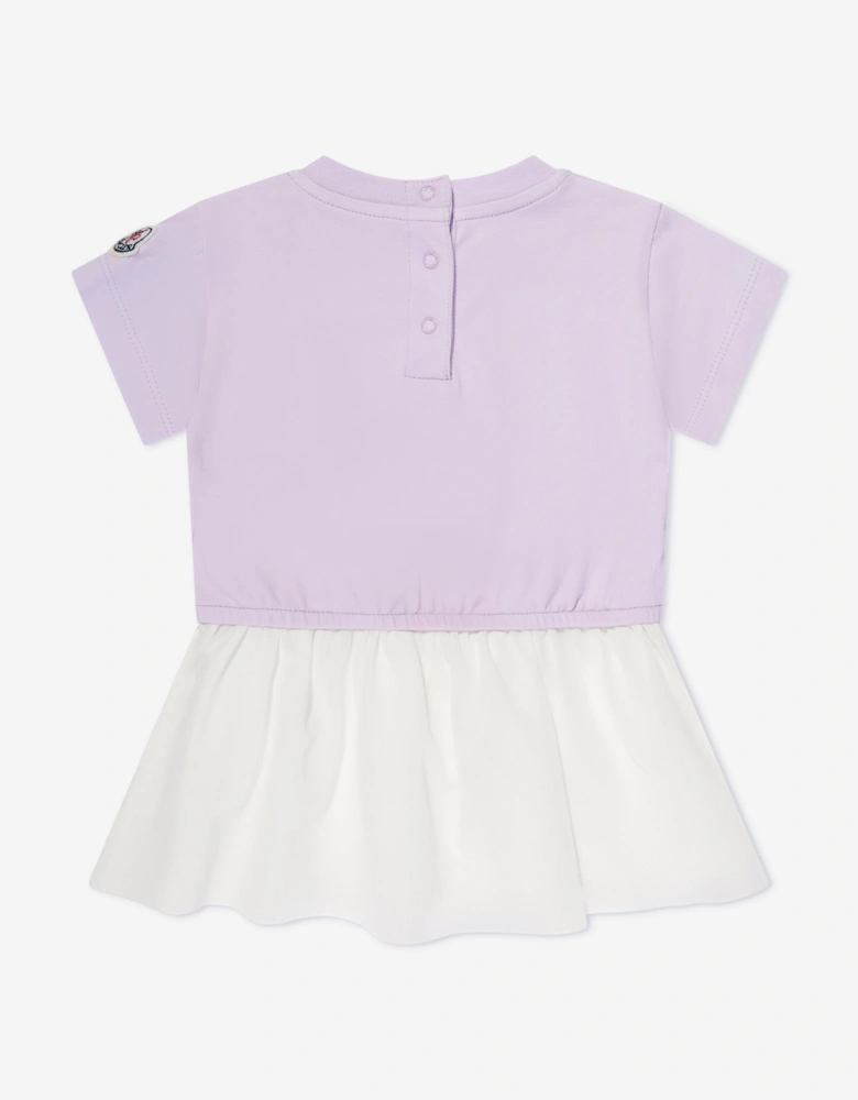 Enfant Baby Girls Logo T-Shirt Dress in Purple