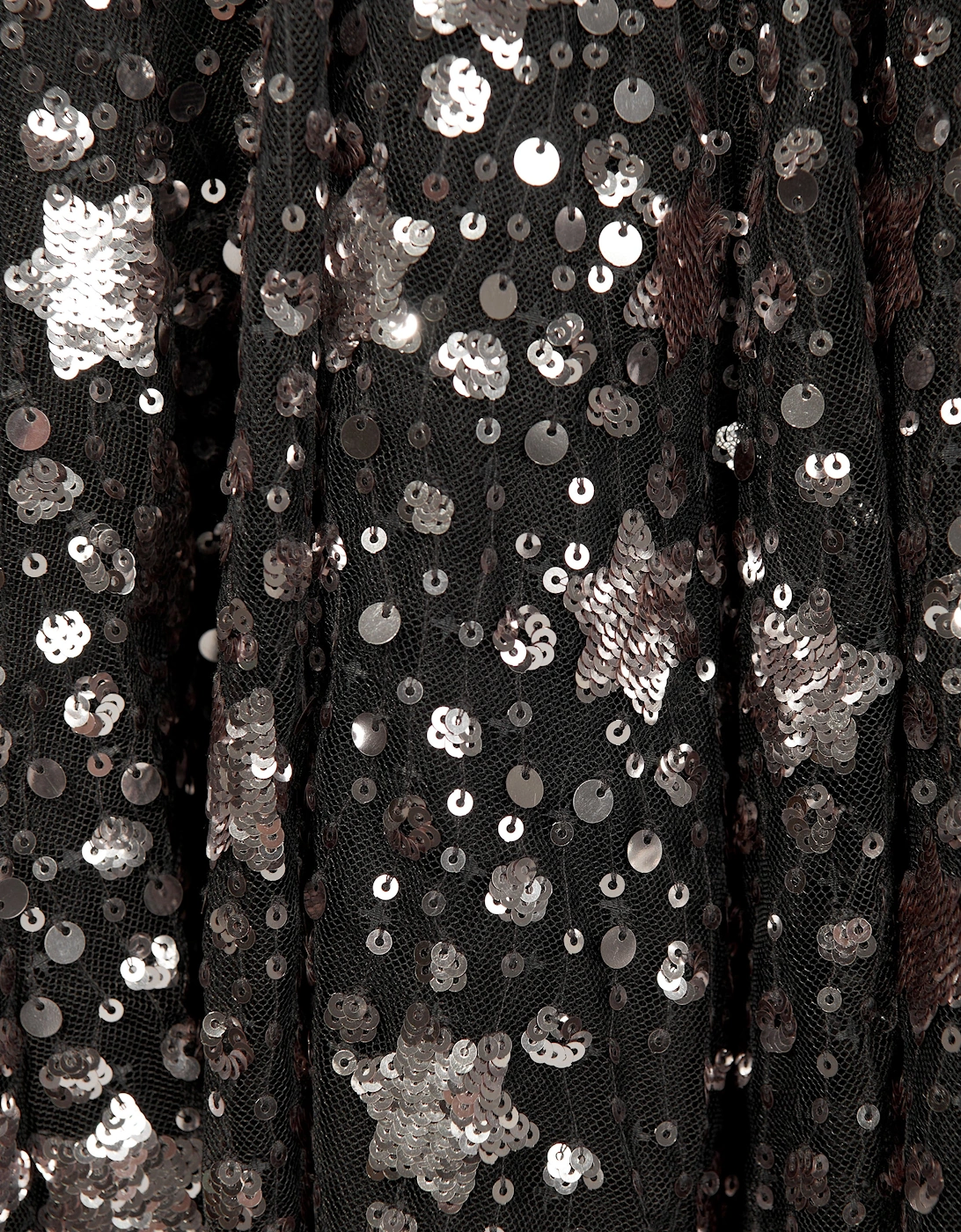 Girls Shooting Stars Dress in Black