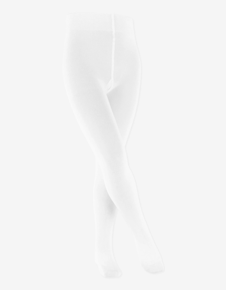 Girls Family Tights in White