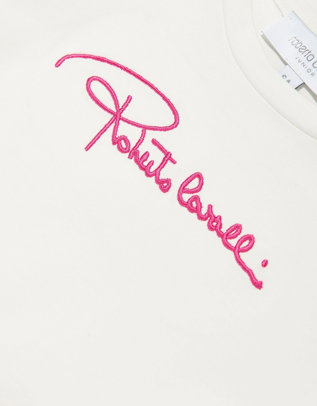 Girls Floral Logo Dress in Pink