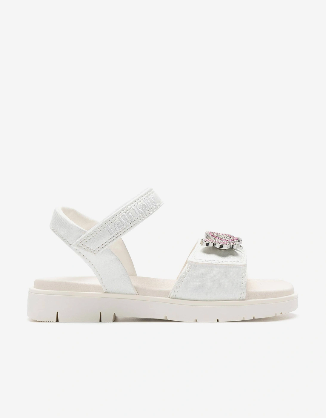 Girls Ines Sandals in White, 5 of 4