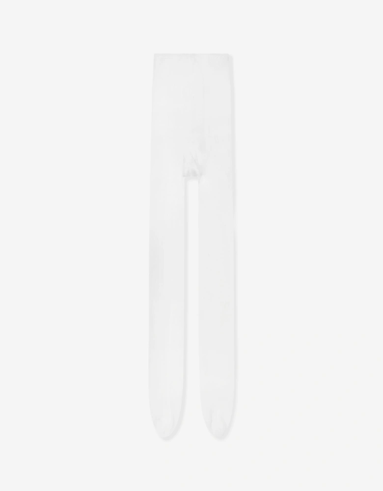 Girls Family Tights in White