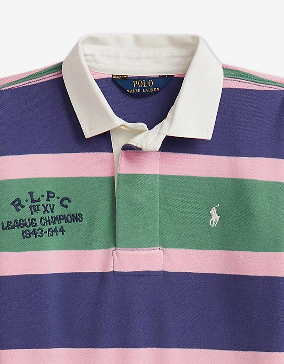 Girls Loopback Terry Rugby Shirt in Green