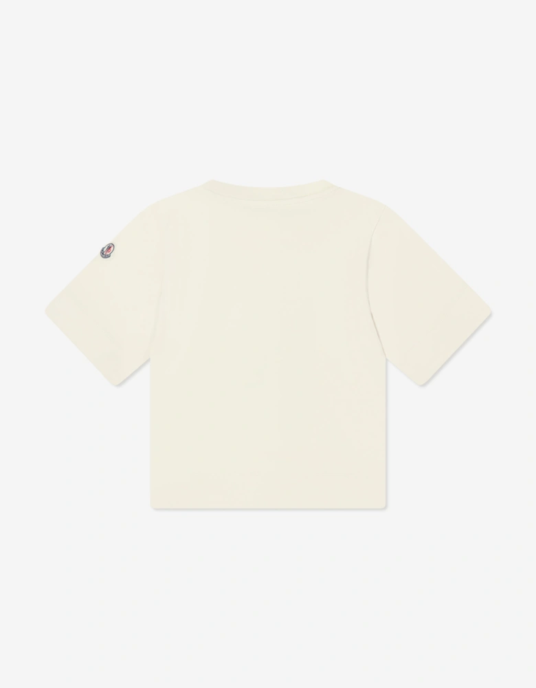 Girls Bear Logo T-Shirt in Ivory