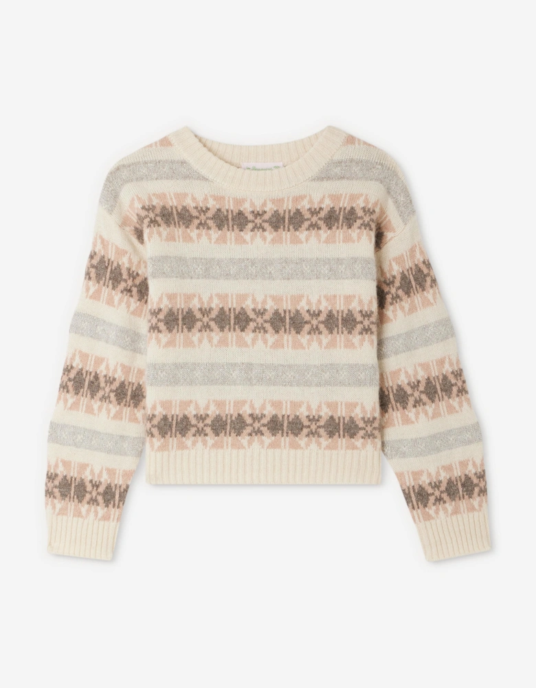 Girls Greet Jumper in Multicolour