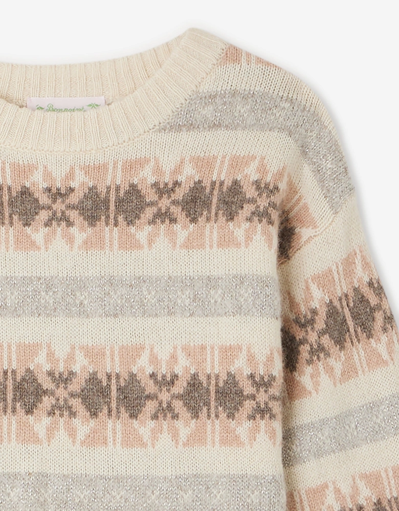 Girls Greet Jumper in Multicolour