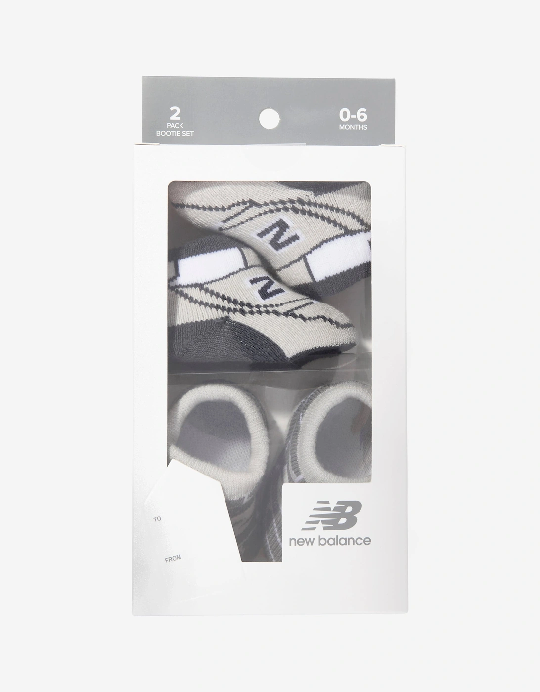 Baby 2 Pack Bootie Set in Grey