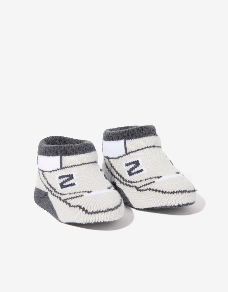 Baby 2 Pack Bootie Set in Grey