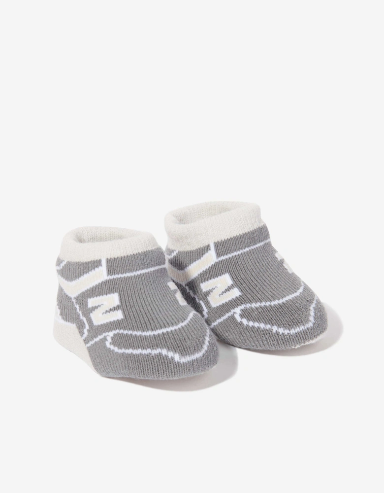 Baby 2 Pack Bootie Set in Grey