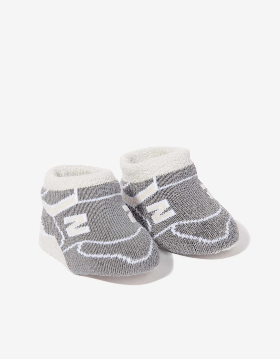 Baby 2 Pack Bootie Set in Grey