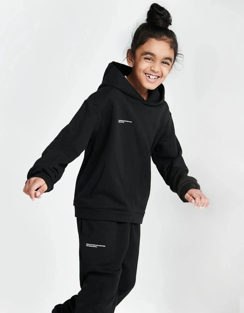 Kids 365 Midweight Hoodie in Black