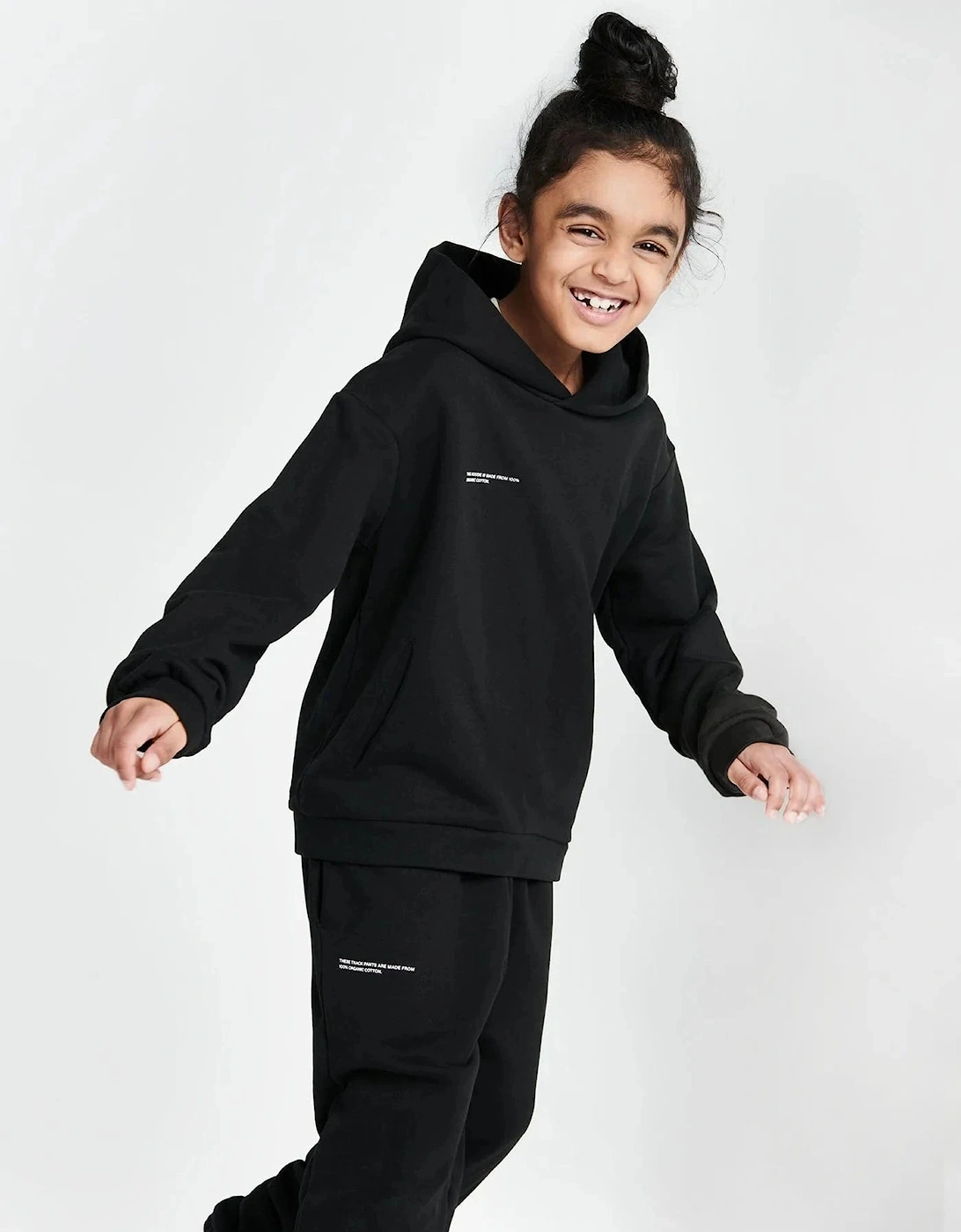 Kids 365 Midweight Hoodie in Black