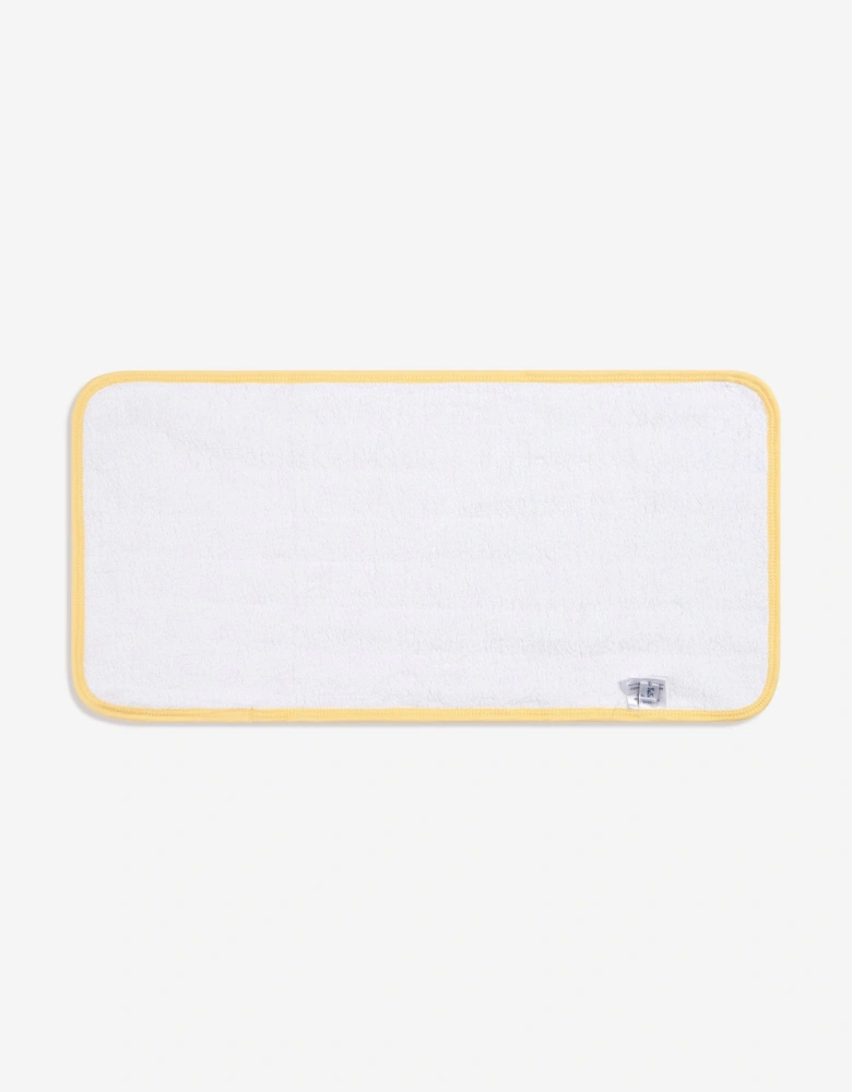 Baby Rubber Ducky Printed Burp Cloth in White