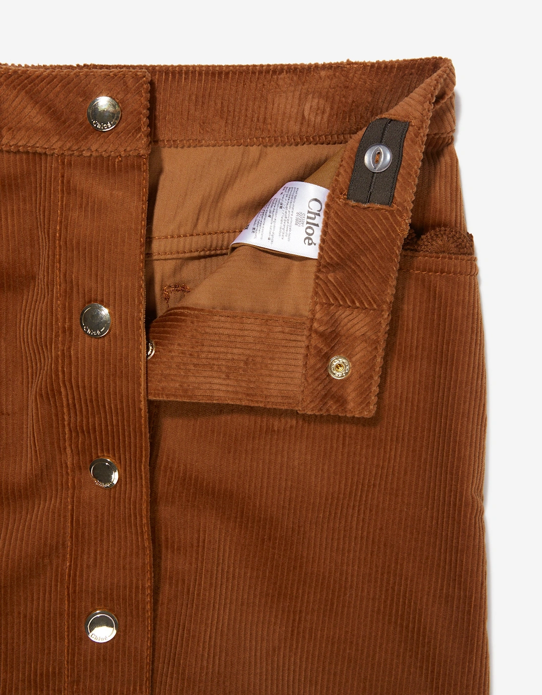 Girls Corduroy Skirt in Brown