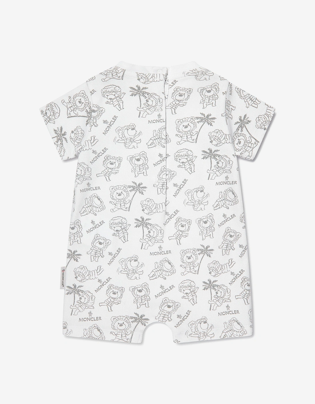 Enfant Baby Bear Logo Romper in White