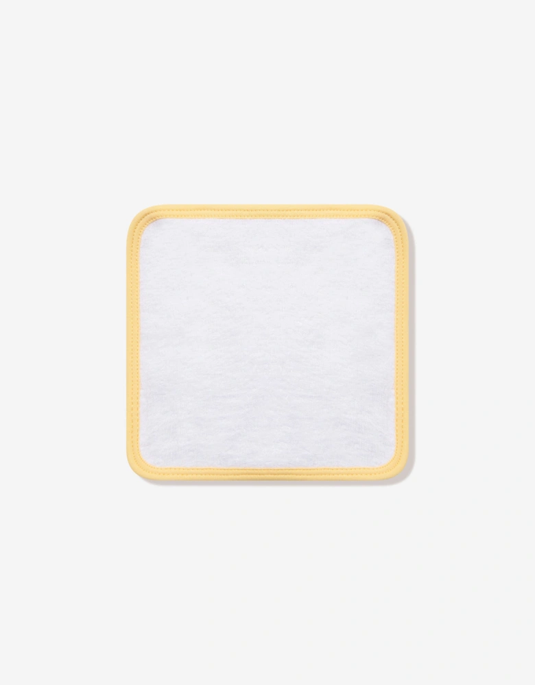 Baby Rubber Ducky Embroidered Towel in White