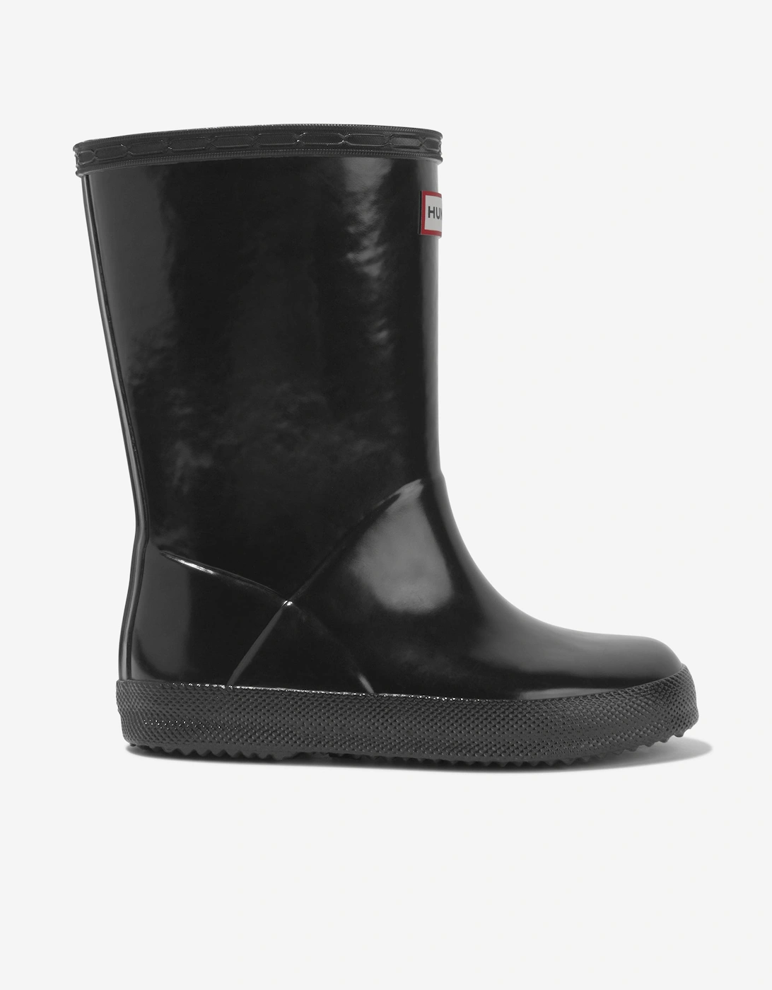 Kids Original First Classic Gloss Wellington Boots in Black, 5 of 4