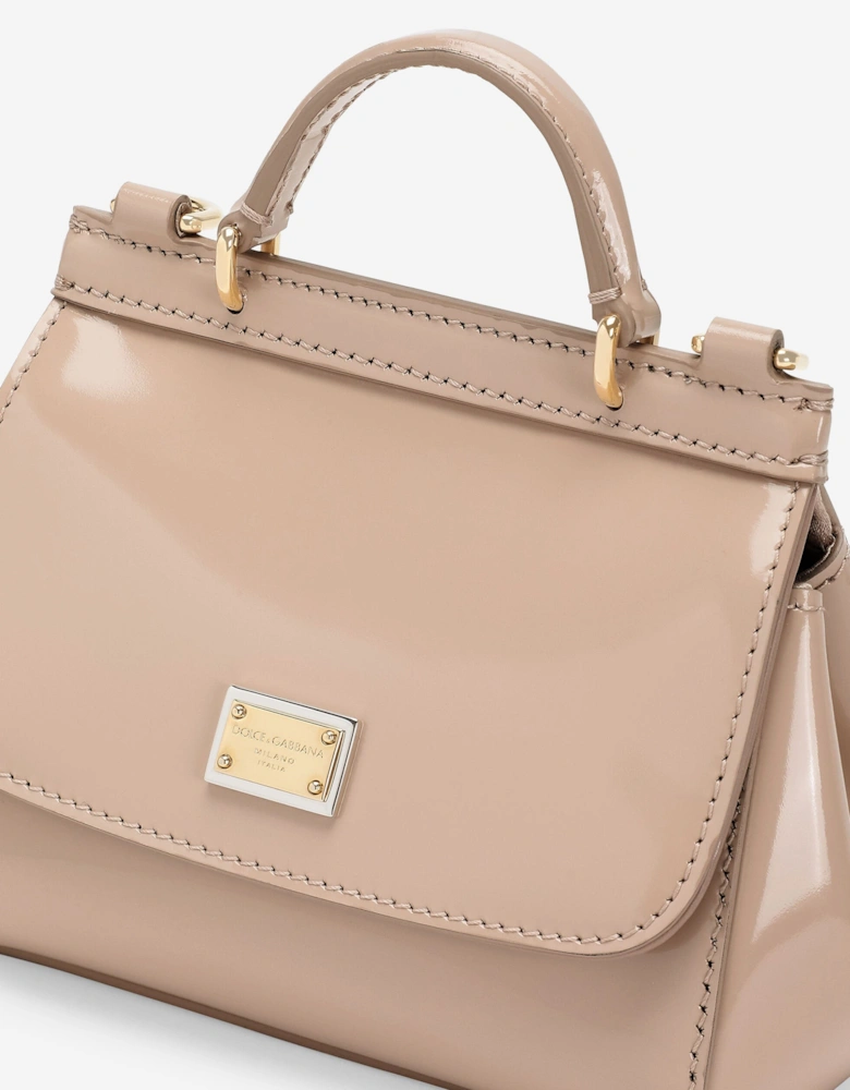 Girls Patent Leather Handbag in Pink (14cm)