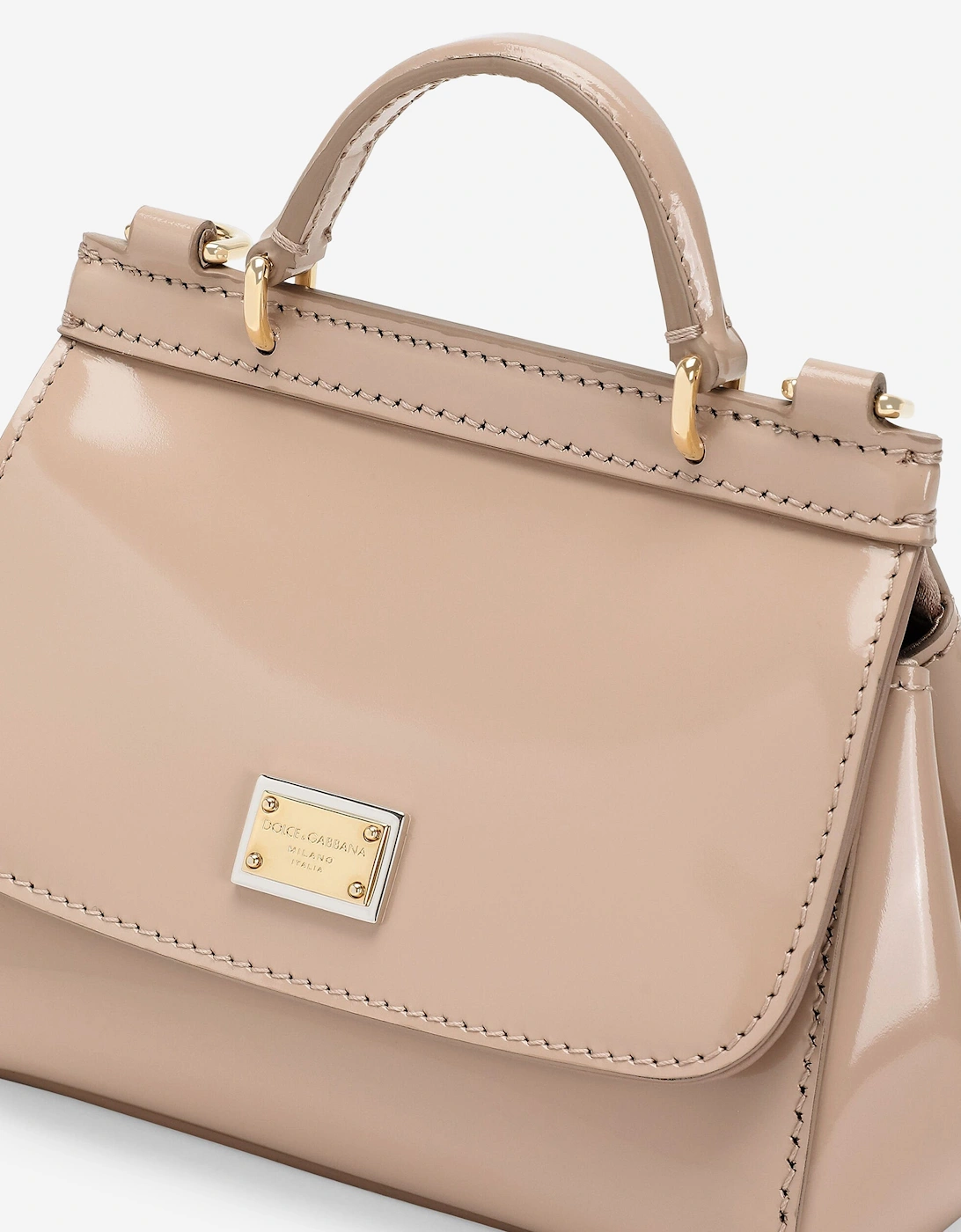 Girls Patent Leather Handbag in Pink (14cm)
