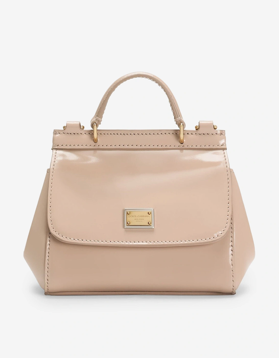 Girls Patent Leather Handbag in Pink (14cm), 6 of 5